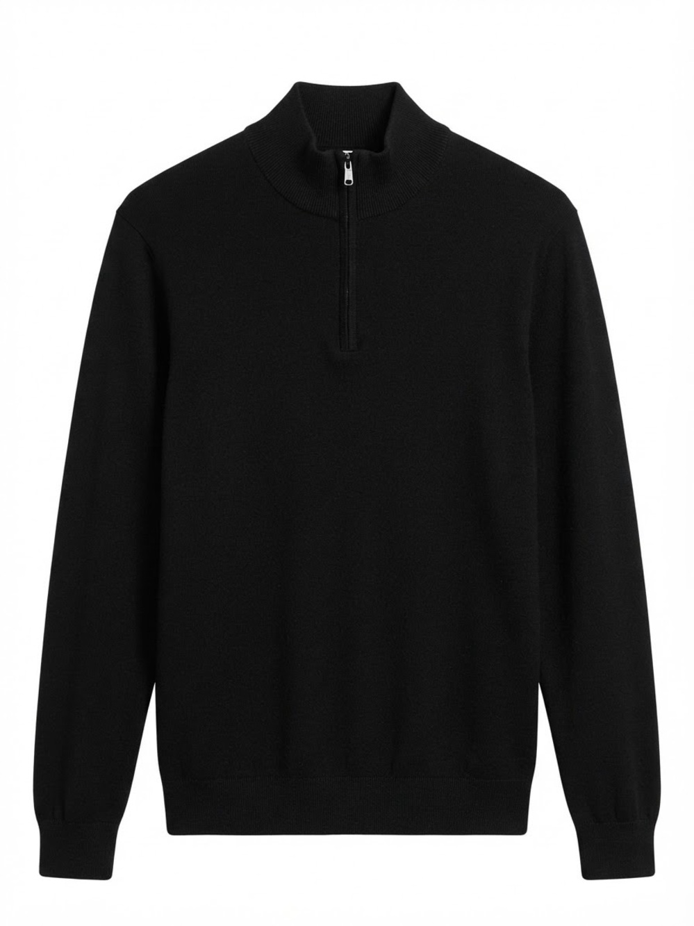 HB Fit by DXL Mens Black 100% Cotton 1/4 Zip Sweater Size 3XL NWT